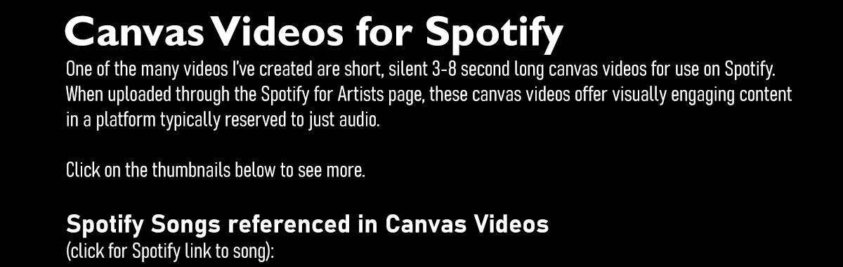 Canvas Videos Portfolio