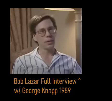 Bob Lazar interview with George Knapp 1989